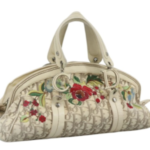 Christian Dior Raffia Floral Bag